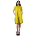 thumbnail image 1 of Moomaya Robes Tuniques en Coton Flex pour Femmes à Manches Courtes Vêtements d'Été Décontractés, 1 of 6