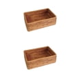 thumbnail image 2 of Caja de almacenamiento Wosthever moderna de mimbre natural 2Conjunto, 2 of 6