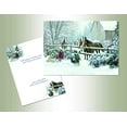 thumbnail image 2 of Performing Arts Velvet Touch Finish Boxed Christmas Cards, Full Color Inside Designs, Beautiful Soft Mat Finish, Made In the USA, Feeding Horses Scene (16 cards, 16 envelopes), 2 of 3