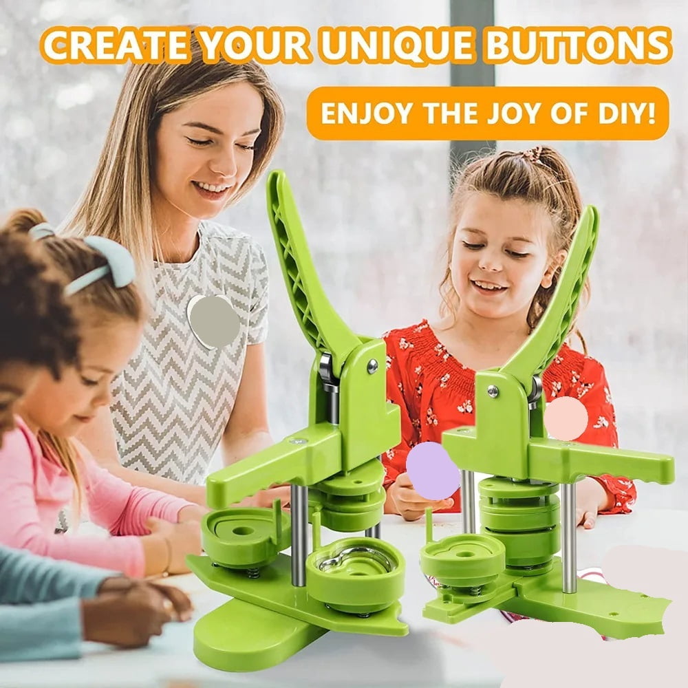32MM Heart-Shaped Pin Badges Making Machine Set, DIY Badge Button Maker Machine ,Beginner-Friendly