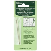 Clover 3160 Darning Needles with Latch Hook, Eye, 2-Piece