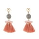 thumbnail image 1 of Pendientes de Borla Jinwen Bohemio con Perla Coral, 1 of 5