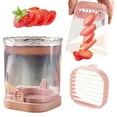 thumbnail image 2 of Trancheuse de Légumes Multifonctionnelle Trancheuse de Fraises Trancheuse en Acier Inoxydable et Coupe Portable, 2 of 6