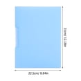 thumbnail image 2 of KAKOWELY 5pcs A4 Rotating Side Open Buckle File Folder Clipboard Heavy Duty Document Organizer with Snap Button Plastic Blue Project Folders Clear Pockets for School Home Office Travel, 2 of 5