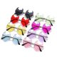 thumbnail image 1 of Women Sunglasses Fashion Rimless Devil Heart Sunglasses black, 1 of 1