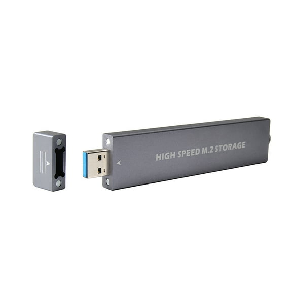 Yeacher M.2 Hard Disk Case M.2 SSD to USB3.1 Type-A HDD Enclosure Support /NVME Protocol Not Support PCI-E AHCI Protocol Silver