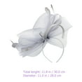thumbnail image 4 of Shisuyan Ladies Accessory Grey Artificial Feathers 1Pack for Tea Party and Dancing, 4 of 8