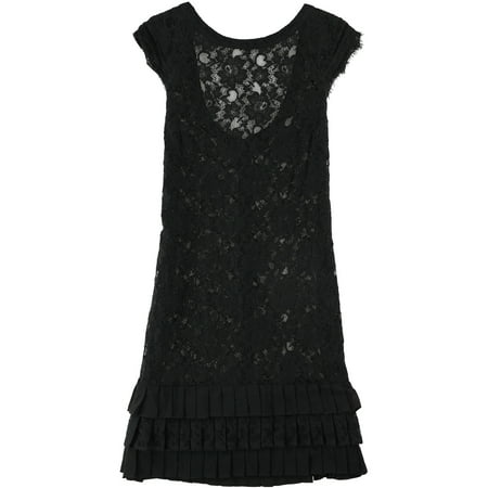 Jessica Simpson Womens Unlined Fit & Flare Dress, Black, Small