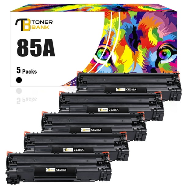 Toner Compatible 85A Toner Replacement for HP 85A CE285A Laserjet Pro P1102w Pro P1109w P1102 M1212nf M1217nfw MFP M1212 M1217 M1132 Printer Ink (Black, 5-Pack) - Walmart.com