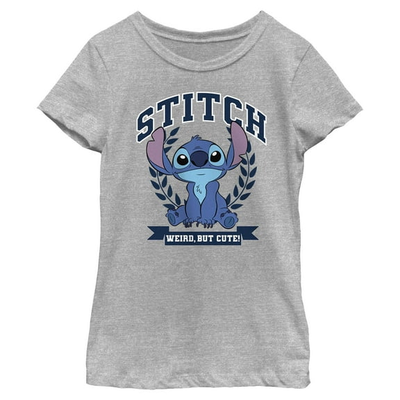 Girls Lilo & Stitch Weird But Cute Logo T Shirt