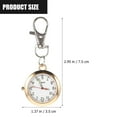 thumbnail image 2 of SHISUYAN Portable Keychain Watch with Exquisite Zinc Alloy Design for Bag Golden Color 1.5 Inches, 2 of 8