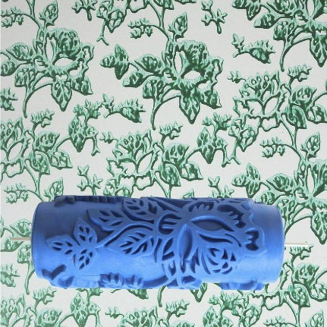 Langgg 15cm Empaistic Fleur Modèle Peinture Rouleau Mur Peinture Rouleau Mur Peinture Outils Rouleau Machine Mur Peinture Outils Mur Décoration Bricolage 5