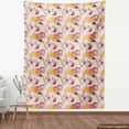 thumbnail image 4 of Ambesonne Floral Fabric by the Yard Upholstery, Pastel Peony Petals Romance, 3 Yards, Pale Pink and Dark Peach, 4 of 5