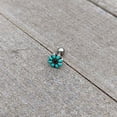 thumbnail image 6 of Body Candy 16G Womens 6mm Stainless Steel Flower Teal Petals Helix Jewelry 1/4, 6 of 7