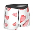 thumbnail image 3 of Disketp Pink Hearts Men'S Boxer Briefs,Soft And Breathable Cotton Underwear With Comfortflex Waistband, 3 of 8