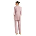 thumbnail image 2 of R&M Richards Women's Lace ITY 2 Piece Pant Suit - Mother of the bride outfit, 8 Mauve, 2 of 2