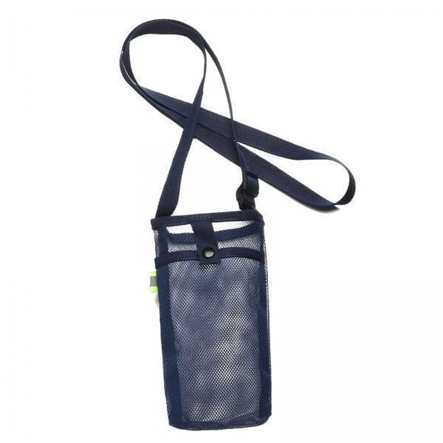 Funda para botella deportiva,Cubierta para botella de agua deportiva Bolsa portabotellas de nailon,Bolsa de malla para taza con correa Portabotellas de agua,Funda para taza Bolsa para teléfono