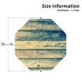 thumbnail image 2 of KLL Drink Coasters Set Octagon of 4,PU Leather Absorbent Coasters Set Decorative Coffee Cup Coasters Housewarming Gift for Home Decor-Retro Wooden, 2 of 5