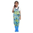 thumbnail image 1 of WEIYLL Baby Girls Bodysuits Ruffled Fly Short Sleeve Overalls Summer Solid Color Square Neckline Mint Green Toddler Overalls for 11-12 Years, 1 of 8