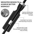 thumbnail image 2 of Cordless Jump Rope Adjustable Jump Rope For Home And Gym, Jump Rope Fitness, Weighted Jump Rope, Rope Free For Adults And Children - Black, 2 of 6