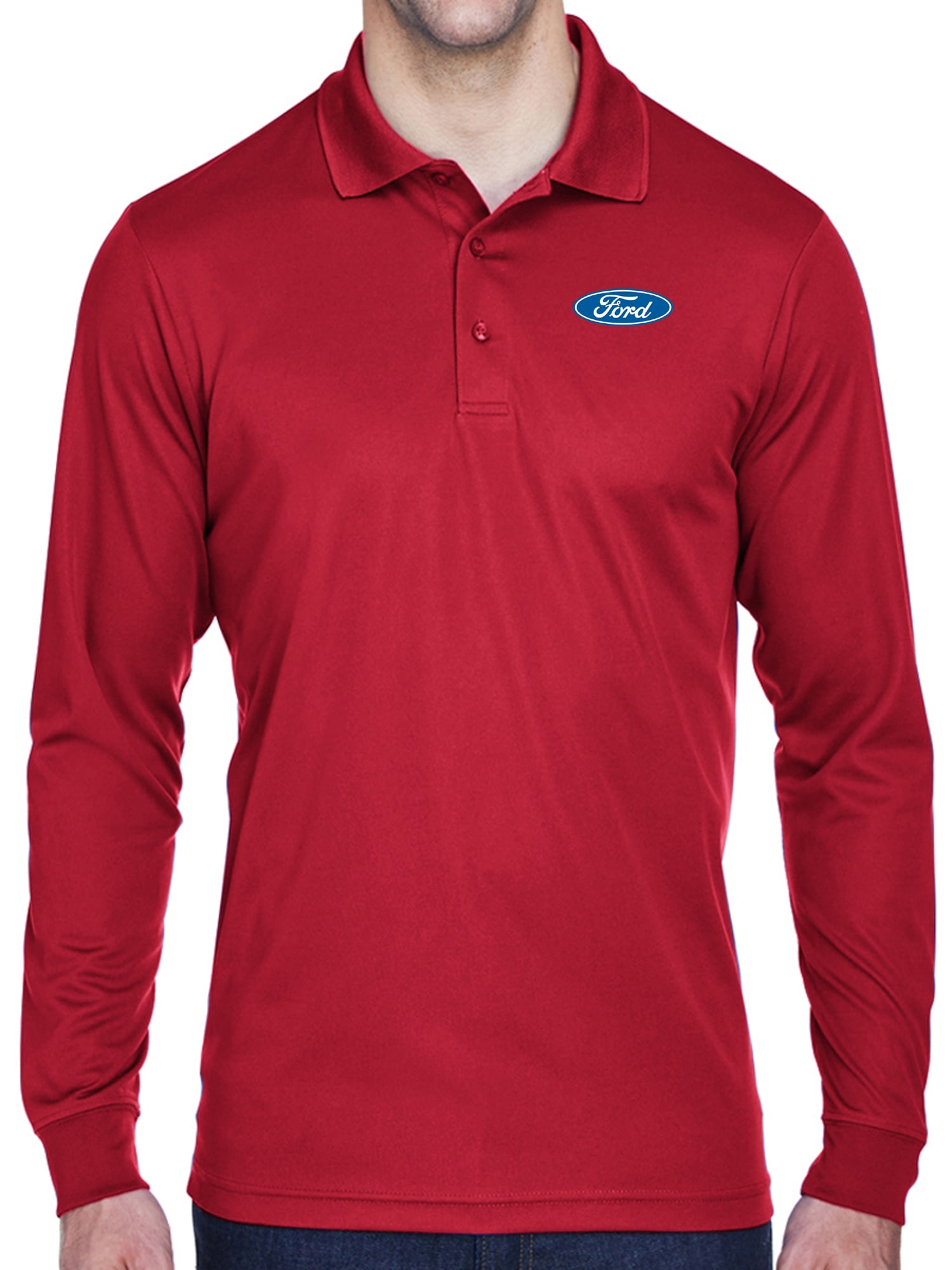 Ford Oval Textured Polo Pocket Print 