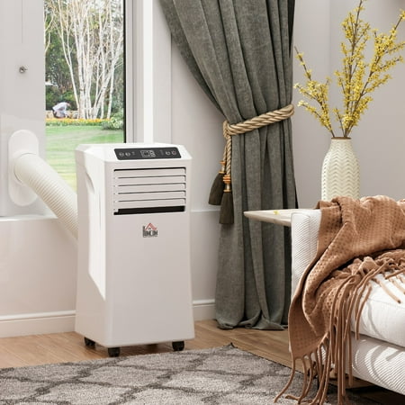 

ikayaa Mobile Air Conditioner 4 Modes 2 Speeds LED Display 24 Timer Home Office