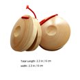 thumbnail image 4 of Miangastore 12Pcs Castanet Percussion Wooden Music Instrument Beige Plaything, 4 of 8