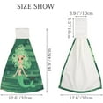 thumbnail image 3 of Hanging Towels 1 Pcs, Dish Towels Green Mermaid Cartoon Absorbent Hand Towels with Hanging Loop Washcloth for Bathroom Kitchen, 3 of 6