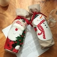 thumbnail image 5 of JoyMoreHome Christmas Wine Bags Gift Wrap Bags Christmas Cloth Wine Bags with Drawstring Wine Bags for Wine Bottles Cover for Christmas Valentine Wedding Birthday Party Supplies, 5 of 6