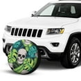 thumbnail image 2 of Kdxio Skull and Palm Leaves for Tire Cover Wheel Protectors Tyre Covers Weatherproof Wheel Covers Universal Fit for Trailer Rv SUV Truck Camper Travel Trailers 15 inch, 2 of 8
