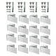 thumbnail image 5 of 16 clips para ventanas, protectores de persianas de acero inoxidable, protección eficaz contra el viento. Plata, 5 of 9