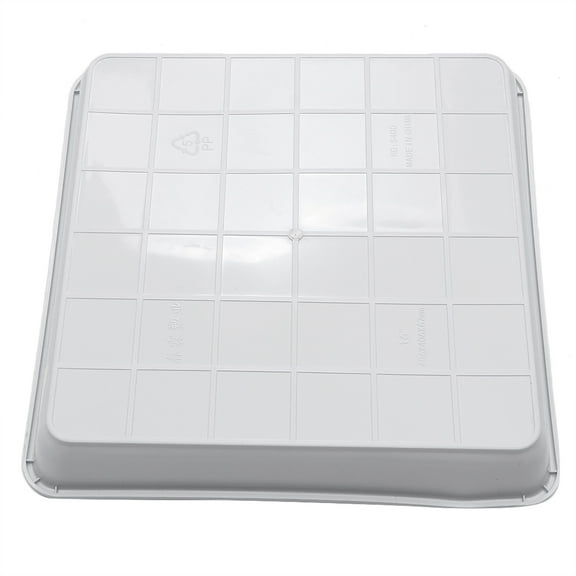 TEHAUX 1Pcs Snack Tray Outdoor Square Plastic for Households 16.11X16.11X2.36in