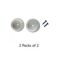 2 Two Packs Everbilt Pole Sockets White Plastic EH-WSTHDUS-351