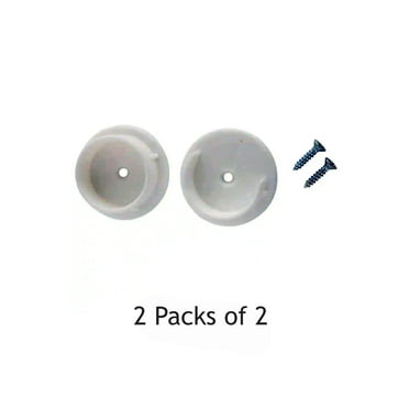2 Two Packs Everbilt Pole Sockets White Plastic EH-WSTHDUS-351