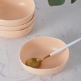 thumbnail image 6 of Stone + Lain Delilah Porcelain Collection Dish Set, 6 Bowls (6-inch) Service for 6, Pastel Orange, 6 of 6