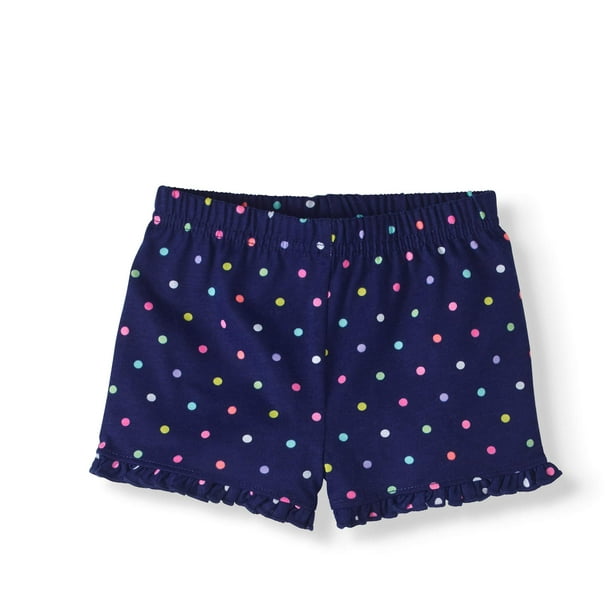 Garanimals Baby Girls' Printed Knit Ruffle Shorts - Walmart.com