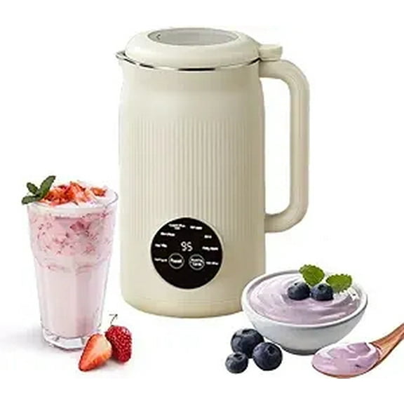 Nutripour - The 8-in-1 Multifunction Nut Milk Maker, Household Multifunctional Soymilk Maker, Automatic Plant-Based Milk Blender, for Nut Milk, Oat Milk, Soy Milk