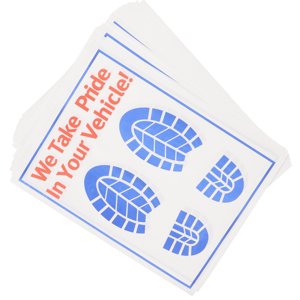 OULII 50Pcs Paper Car Floor Mats Disposable Automotive Floor Mats for Vehicle Use