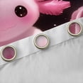 thumbnail image 4 of Feelyou Cute Pink Axolotl Black Out Curtains, Magic Animal Curtains Pack of 2 (42x63 Each), Dreamy Glitter Stars Galaxy Bedroom Curtains, Curtains and Drapes Decor, 4 of 6