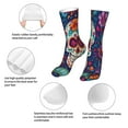 thumbnail image 3 of Bingfone Dead Day Party Prirnt Women's Men's Fun Pattern and Solid Crew Socks-1 Pair Pack-Cool & Classic Novelty Design Gifts, 3 of 7