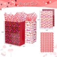 thumbnail image 3 of 2 Pack 13'' Large Valentines Day Red and White Gift Bags with Tissue Paper for Mother's Day, Anniversary Party (LOVE Heart), 3 of 8