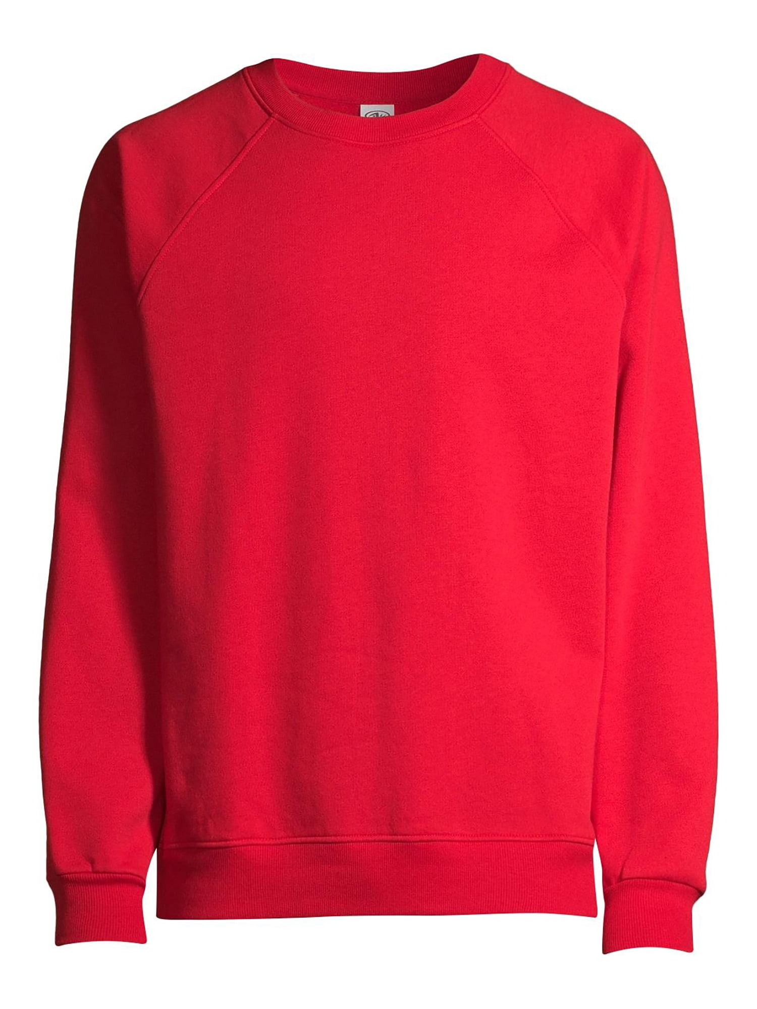 Athletic Works Men's Fleece Raglan Crew Sweatshirt, up to Size 2XL