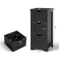 thumbnail image 4 of Spaco Bathroom Floor Freestanding Storage Organizer with 3 Drawers-Black, Bathroom Storage Cabinet for Entryway Storage, Home Office Furniture, 4 of 10