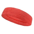 thumbnail image 3 of Couver Unisex Standard Fit Head Sweatbands 3 Pack, Solid Bright Pink, 3 of 7