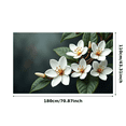 thumbnail image 1 of Beautiful White Flower Themed Backdrop Banner Party Decorations Background Photo Props for Garden Parties Spring Celebrations Weddings and Indoor Decor, 1 of 4