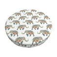 thumbnail image 2 of Lsque Indian Elephant Round Bar chair cushion covers Velvet Fabric Premium Comfort Protects from Scratches and Stains for 14-17 Inch Chair- 14 inch, 2 of 7