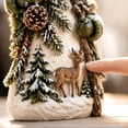 thumbnail image 4 of Christmas Tabletop Snowman Statue, Decorative Holiday Figurine for Mantel, Shelf and Indoor Winter Home Decor, 4 of 7