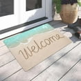 thumbnail image 6 of Beach Themed Doormat - Coastal Summer Welcome Mat for Front Door, Non- Indoor/Outdoor Entryway Rug, Nautical Decor for Porch, Bathroom, Kitchen Patio Ocean Inspired Floor Mat, 6 of 6