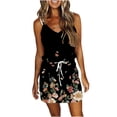 thumbnail image 1 of Vestido de tirantes suelto con estampado de vendaje sin mangas con cuello en V casual para mujer Fridja  hjkh6315, 1 of 5
