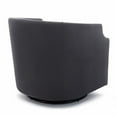 thumbnail image 5 of Aerin Linen Swivel Barrel Chair, 5 of 9